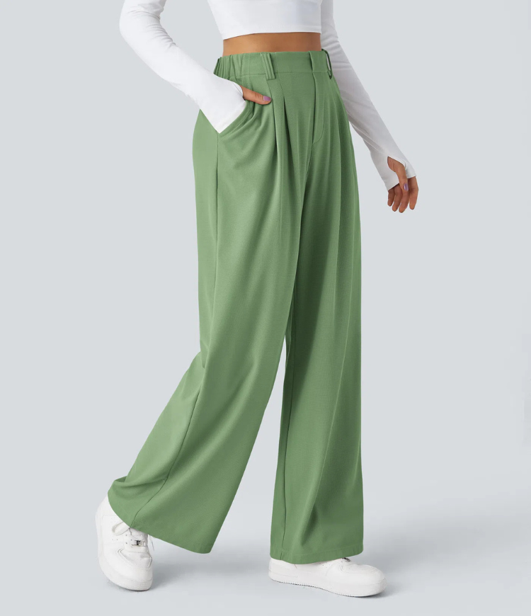 ColaTek Air V2™ - Pantaloni svasati con cintura alta e tasche laterali