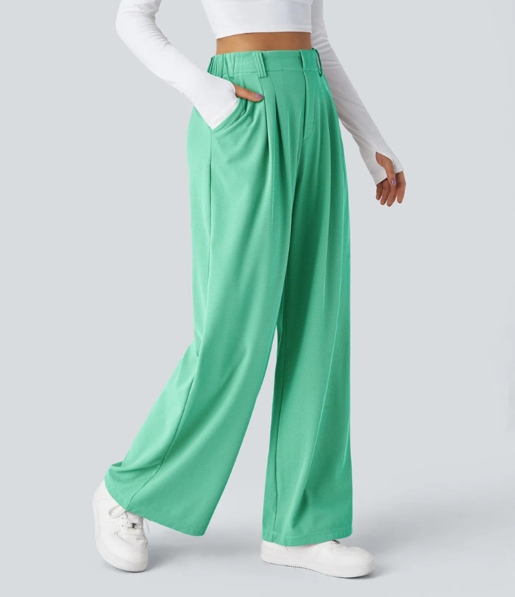 ColaTek Air V2™ - Pantaloni svasati con cintura alta e tasche laterali