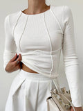 Amy™ | Maglia with long sleeves and aderente
