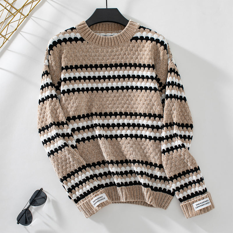 Maglione casual a righe