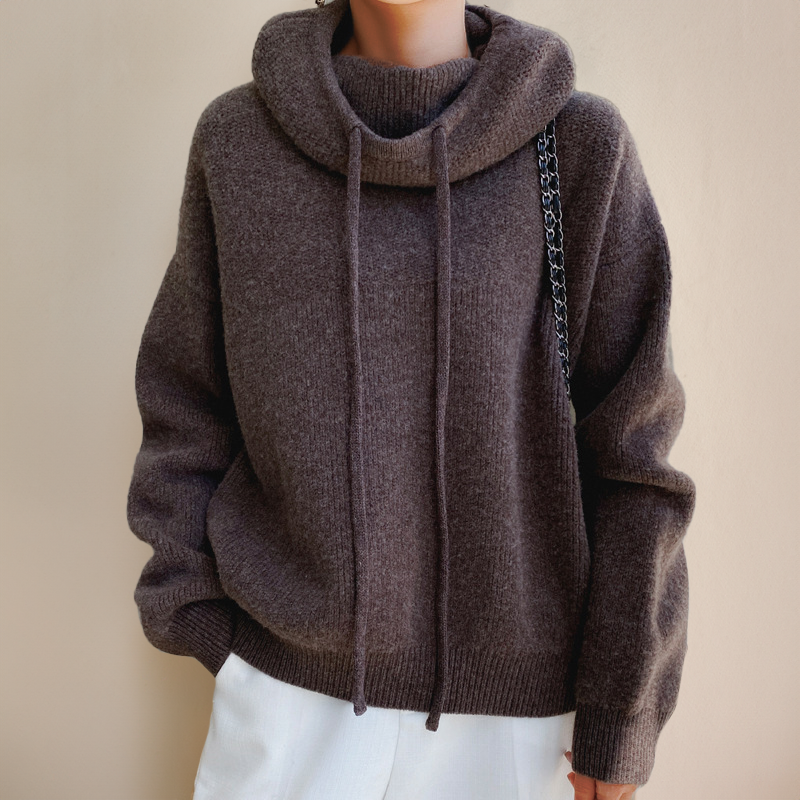 Charlotte™ | Maglia a collo alto in lana merino